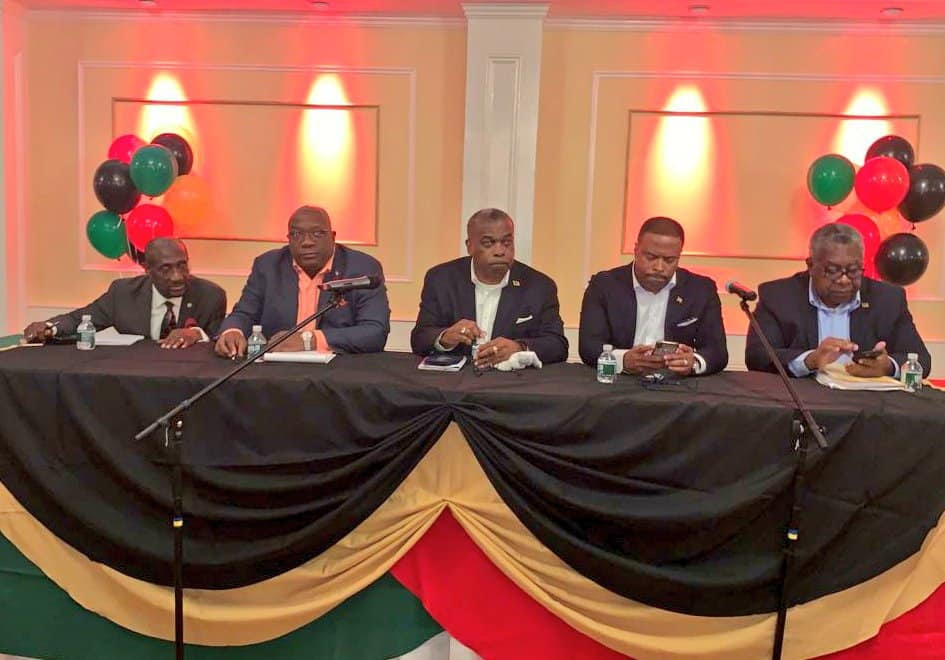 Head-table at the successful Diaspora Forum in New York on Thursday evening.