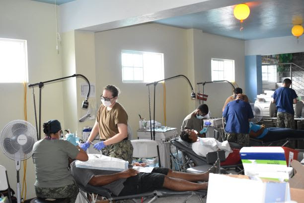 Land-based medical services being provided to residents of St. Kitts and Nevis
