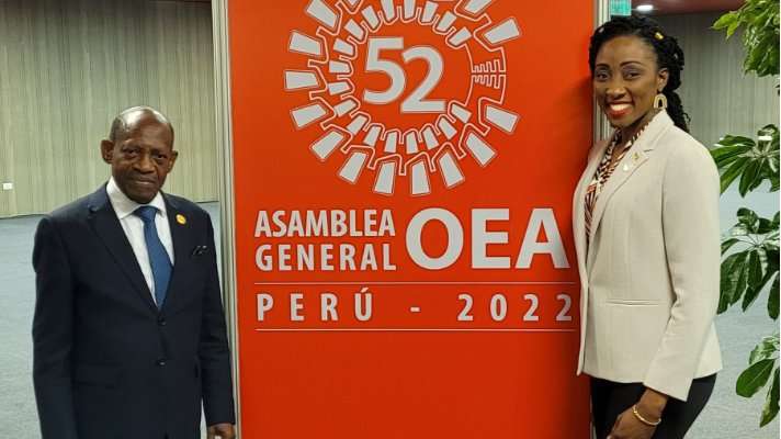Foreign Minister Douglas attends 52nd OAS General Assembly in Lima, Peru

