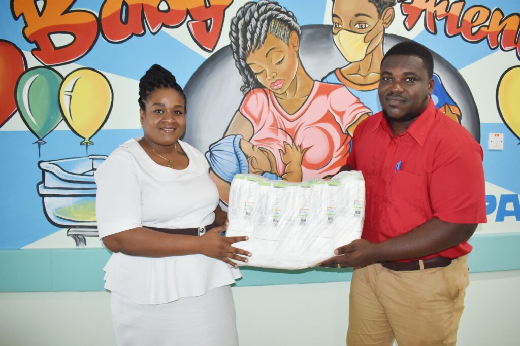 Centre St. Kitts Limited donates baby pampers to Baby Friendly JNF Hospital 13 img 1200