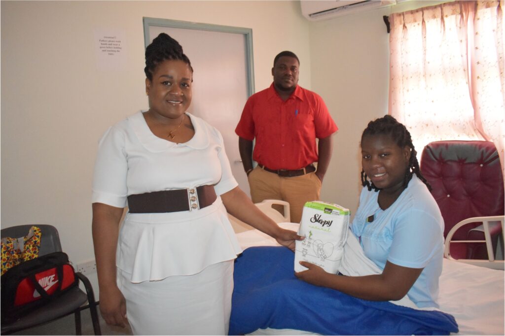 Centre St. Kitts Limited donates baby pampers to Baby Friendly JNF Hospital 14 img 1201
