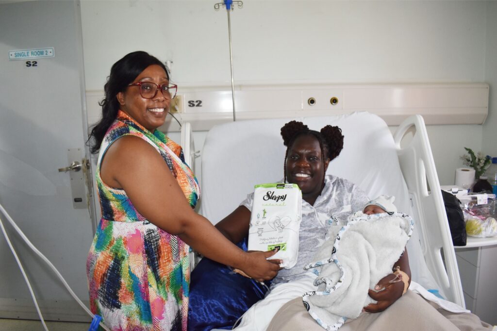 Centre St. Kitts Limited donates baby pampers to Baby Friendly JNF Hospital 15 img 1202