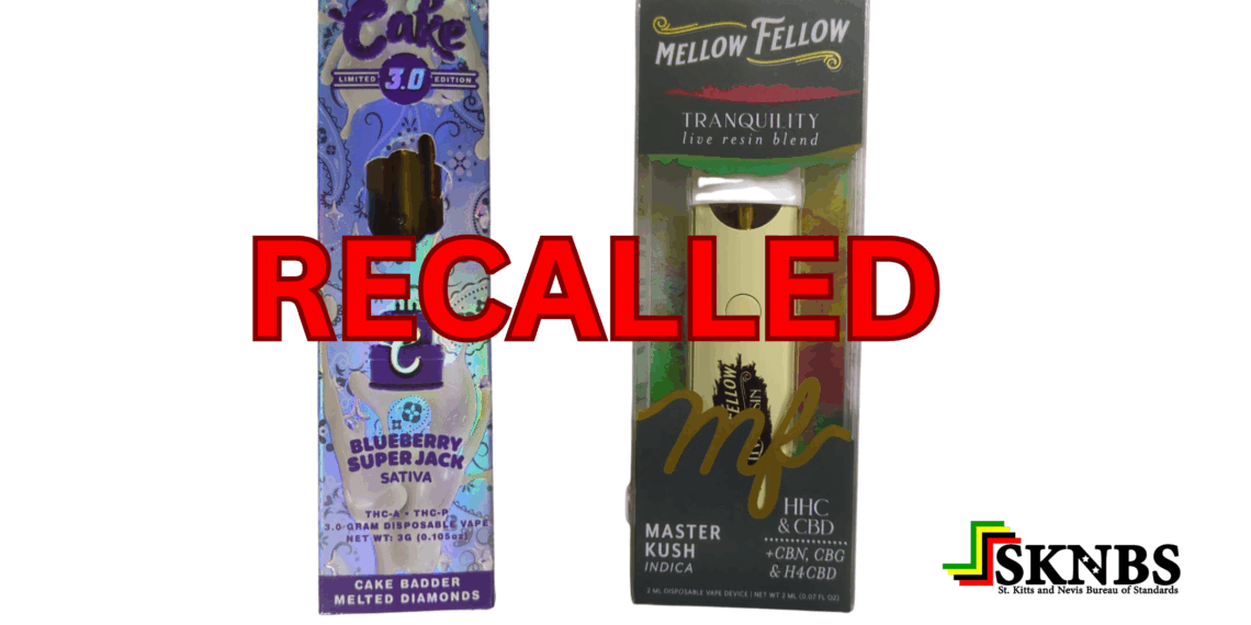 Immediate National Recall of CBD Vape devices