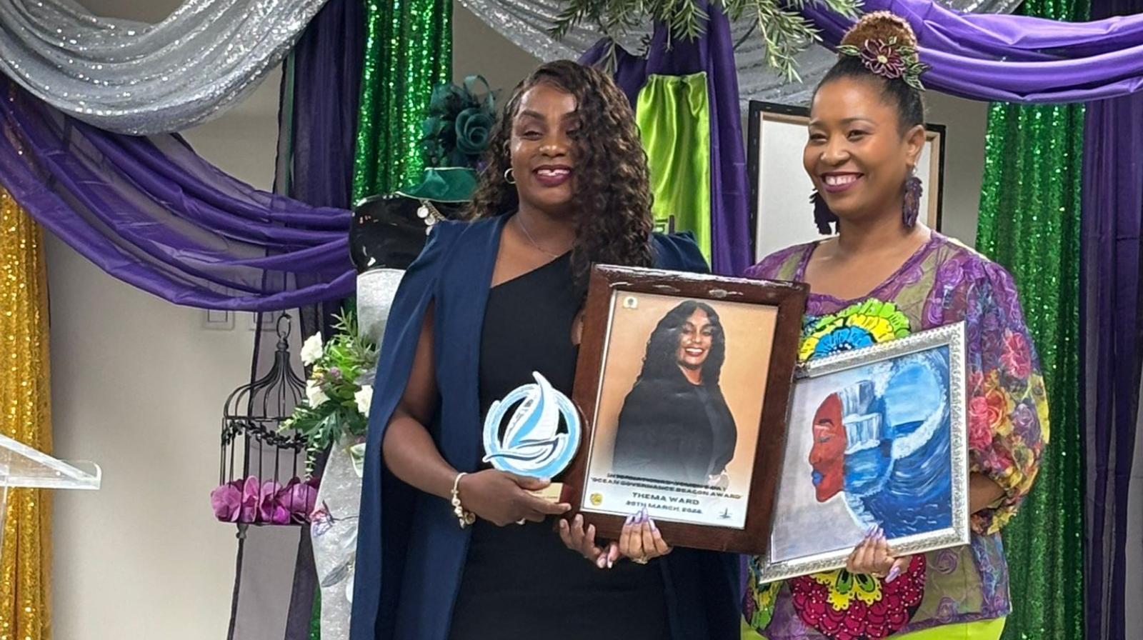 Ms. Thema Ward makes waves as a BEACON in the Maritime Industry, Winning the Tricia Greaux Ocean Governance BEACON Award – Nevis 2026