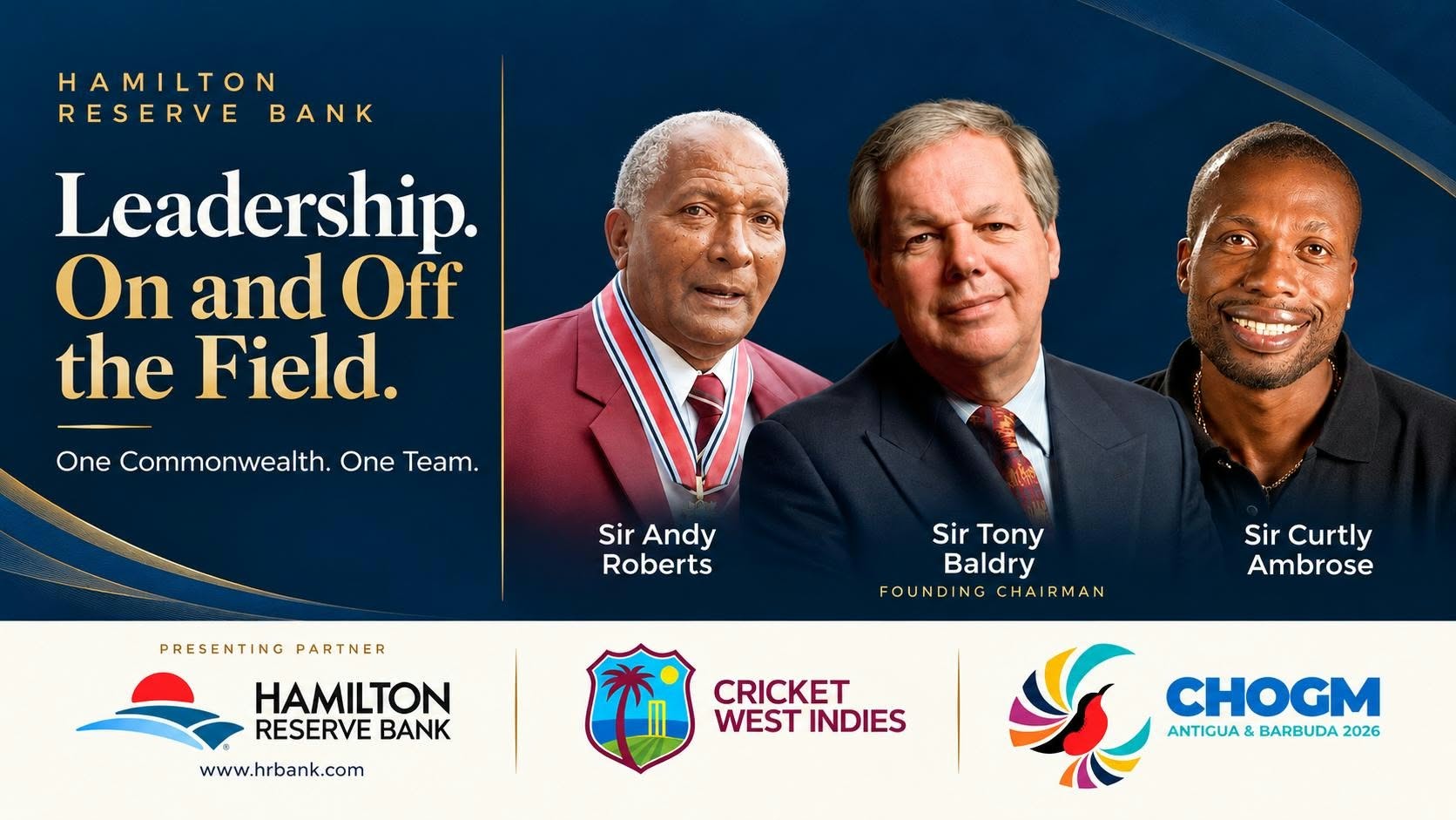 West Indies Cricket Legends To Join Hamilton Reserve Bank VIP Box at CHOGM 2026 Cricket Showcase