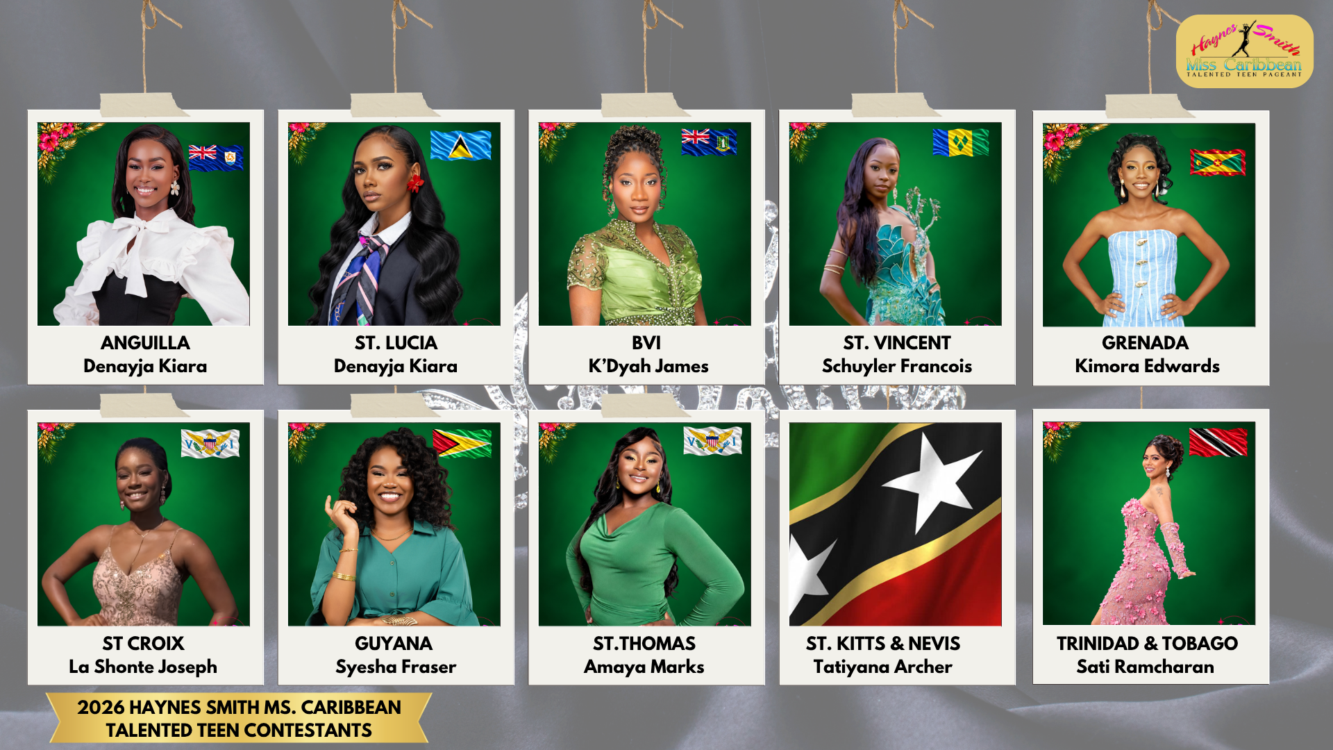 HAYNES SMITH MISS CARIBBEAN TALENTED TEEN PAGEANT ANNOUNCES 44TH EDITION FINALISTS